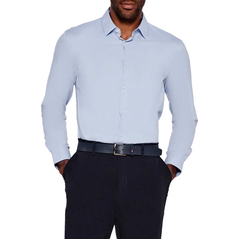 Boss Legeres Oberteil Shirts Light Pastel Blue blau