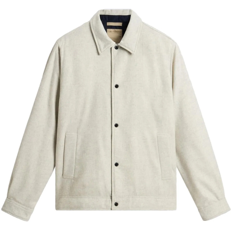 Woolrich Doudoune Heren Wool Keating Shirt Jacket beige