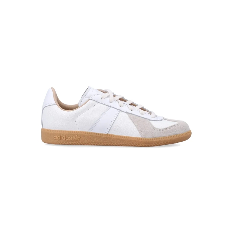 Adidas Lage-top sneaker Cracked-Effect Leather Sneakers With T-Toe Design White