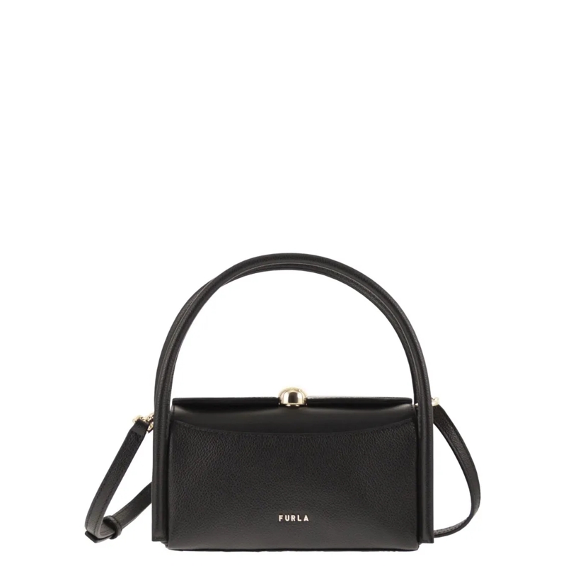 Furla Schultertasche Compact Rectangular Mini Bag With Sfera Hardware Black