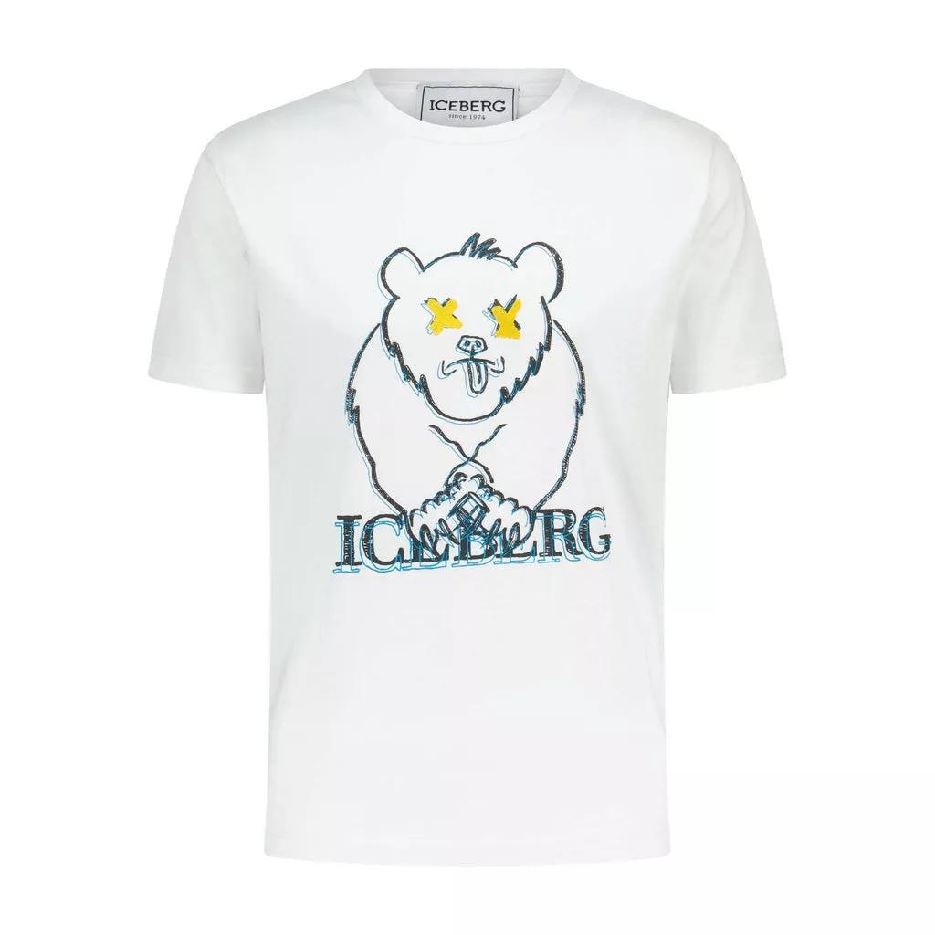 Iceberg - T-Shirt mit Print - Größe XL - white