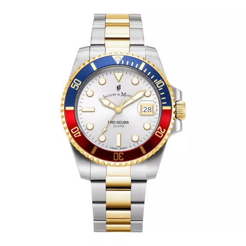 Jacques du Manoir Jacques du Manoir Pro Scuba Herrenuhr JWG02704 Gold farbend,Silber farbend Quartz Watch