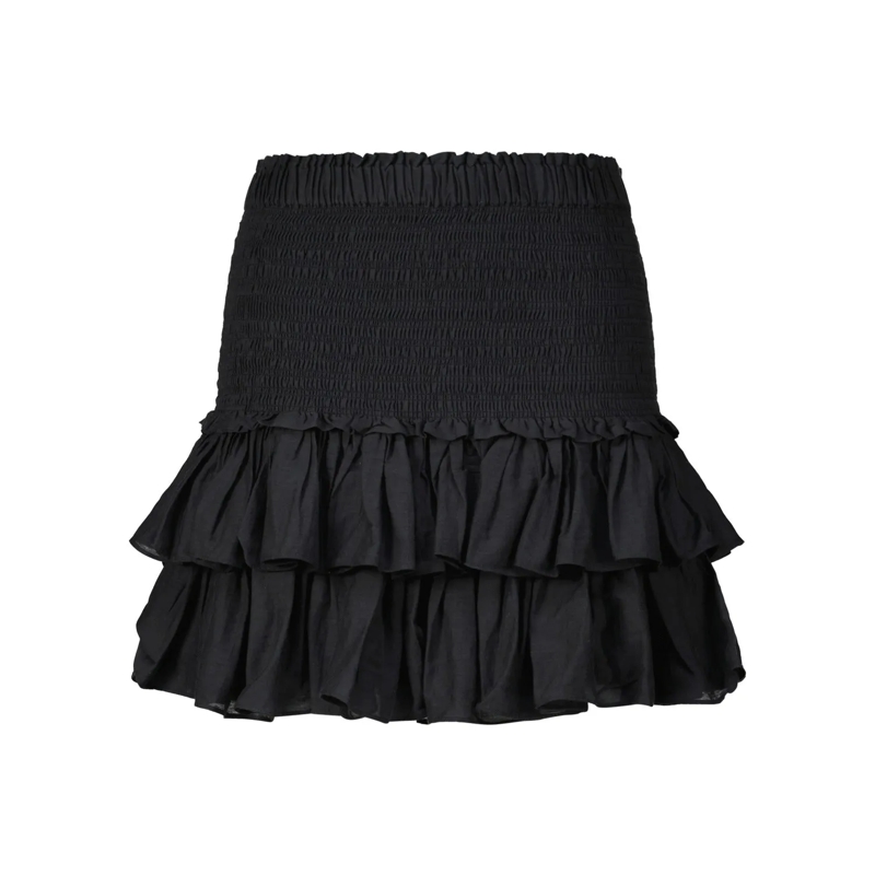 Isabel Marant Minirock Minirock Naomi mit Volant Schwarz