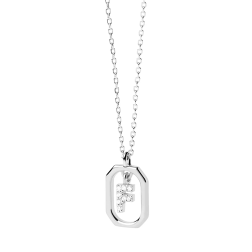PDPAOLA Mini Letter F Silver Necklace silver Mittellange Halskette