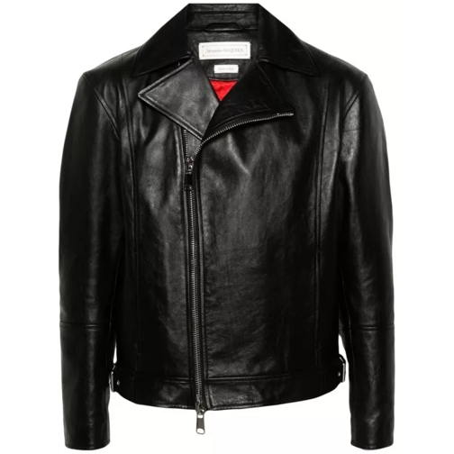 Alexander McQueen Black Biker Jacket Black 