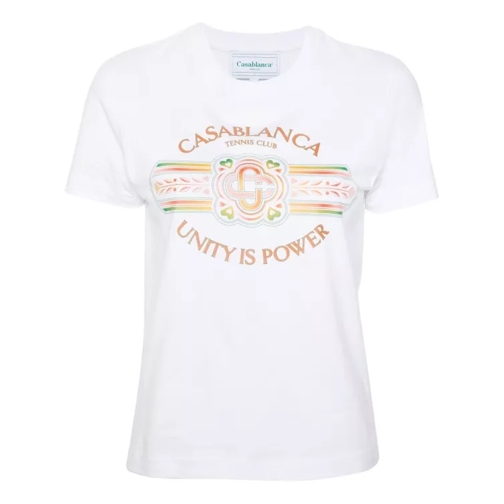 Casablanca White Unity Is Power T-Shirt White 
