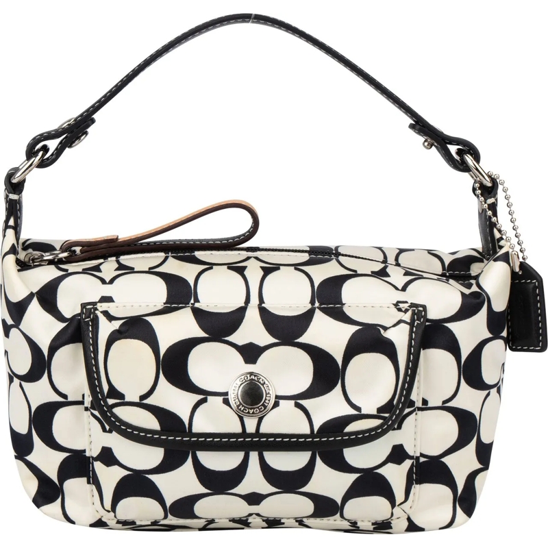 Coach Schultertasche Coach Monogram Mini Handbag weiß