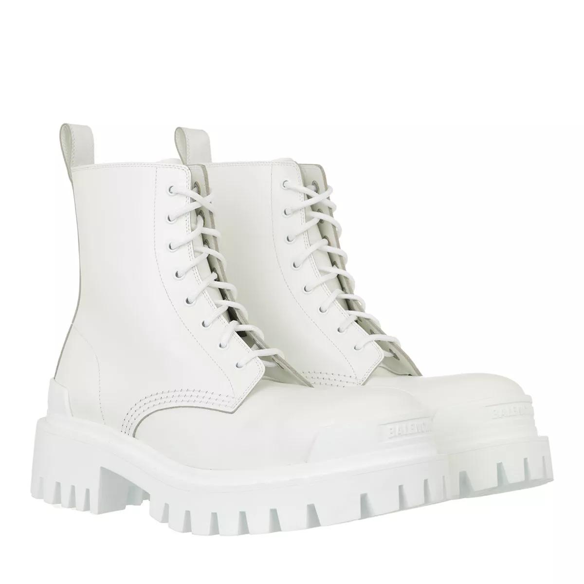 Balenciaga best sale white boots