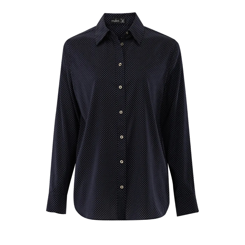 VAN LAACK Bluse Bluse Modern Fit Uni blau