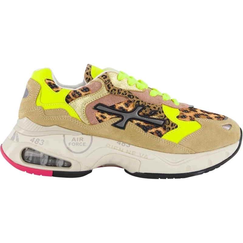 Premiata Low-Top-Sneaker Dames Sharkyd beige