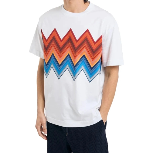 Missoni T-shirts T-Shirts And Polos Wht Baseorange Zigzag orange