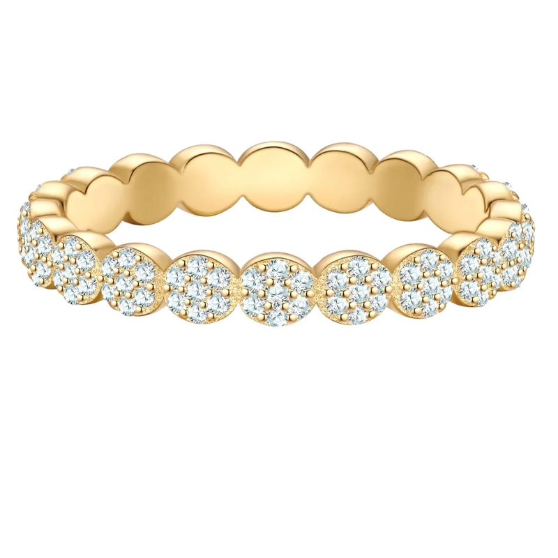 Glanzstücke München Ring Sterling Silber Ring Zirkonia gold