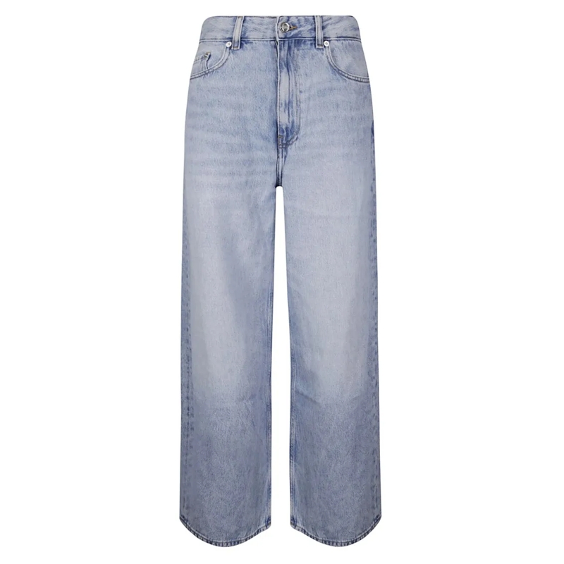 GANNI Jeans Light Wash Denim Jeans Grey