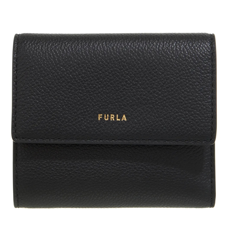 Furla Bi-Fold-Portemonnaie Furla Goccia M Compact Wallet Nero