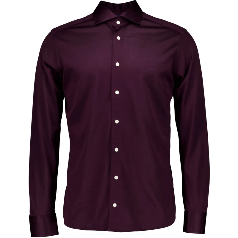 Eton  Eton  Lange Mouw Overhemden Bordeaux 100013971 rot