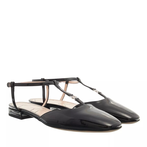 Gucci Double G Ballet Flat Black Mary Jane