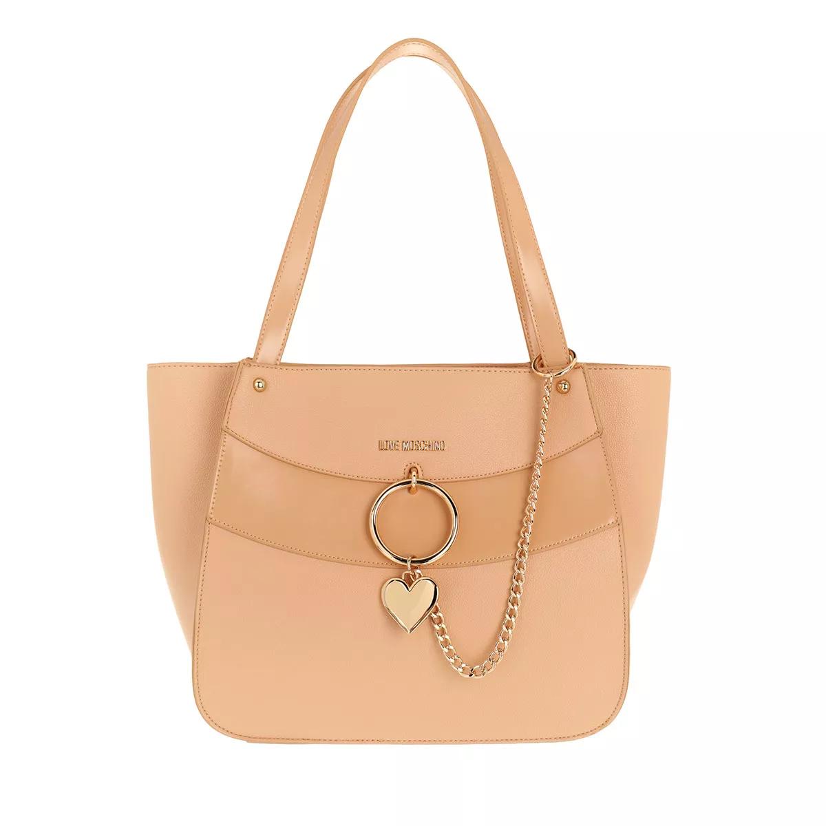 Love Moschino Satchel Bag - Borsa Grain Pu+Pu - Gr. unisize - in Beige - für Damen