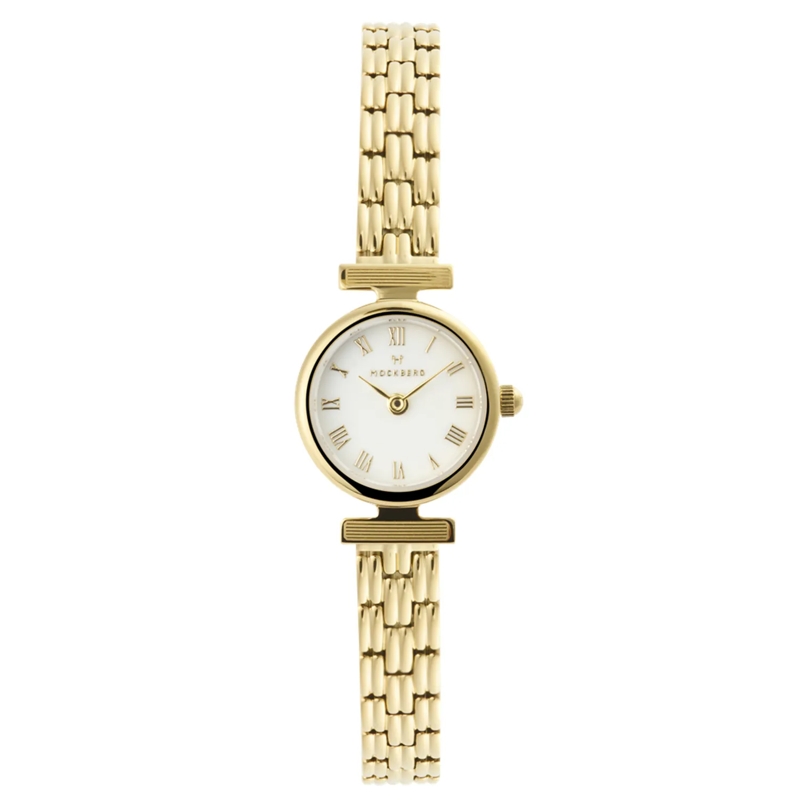 Mockberg Montre à quartz Vintage Uhr Gold