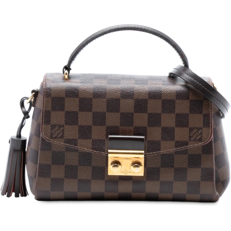 Louis Vuitton Schultertasche Damier Ebene Croisette braun