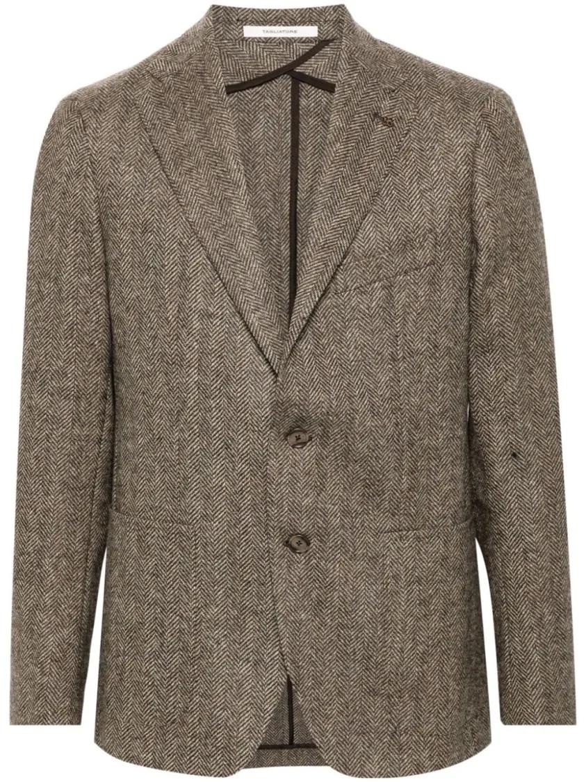 Tagliatore - Light Brown Wool Jacket - Größe 50 - braun