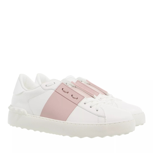 Valentino Garavani Lace-Up Sneakers White/Rose Low-Top Sneaker