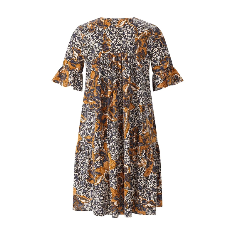 WEEKEND Max Mara Minikleid Minikleid Fuoco aus Baumwolle mehrfarbig(Image 2)