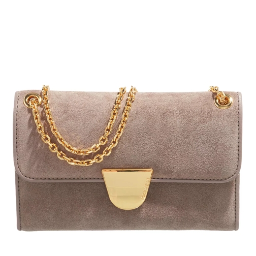 Coccinelle Ever Suede Warm Taupe Crossbody Bag