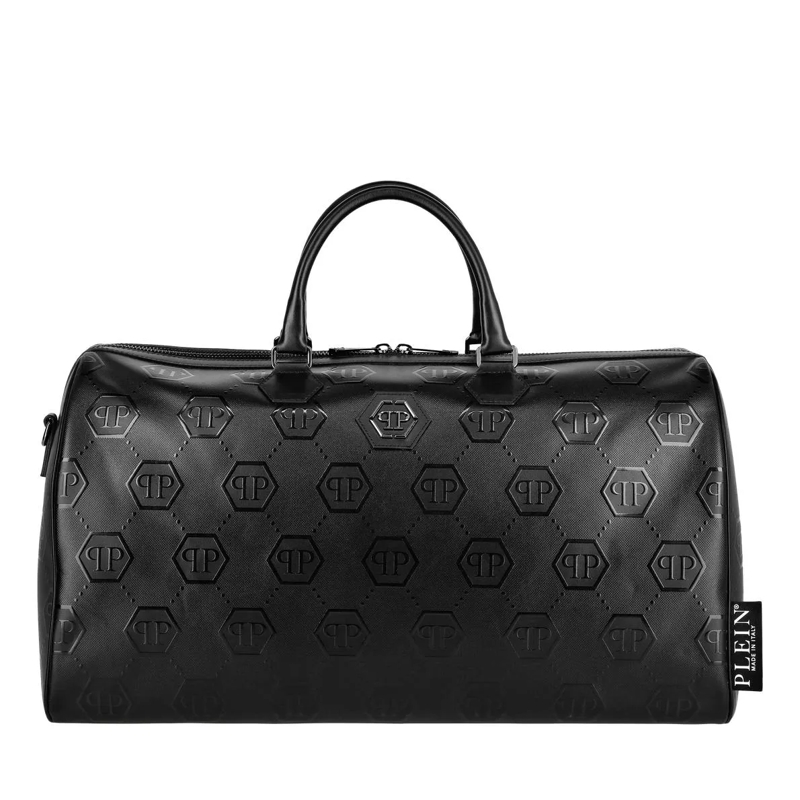 Philipp Plein Weekender Henkel Tasche Monogram schwarz