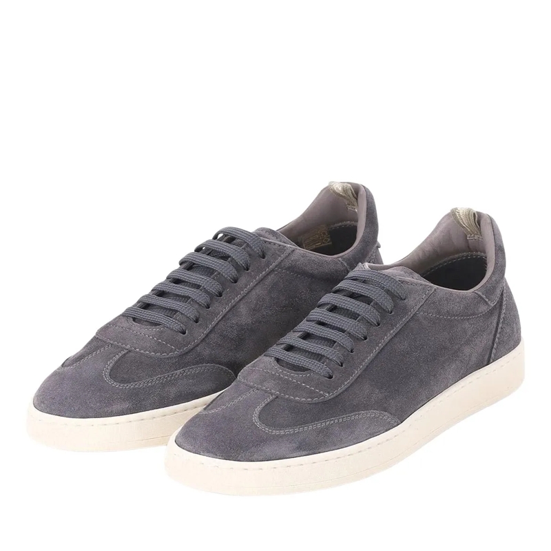 Officine Creative Schnürschuhe Sneaker aus Veloursleder blau