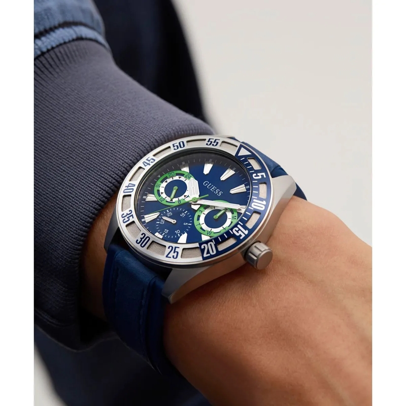 Guess Quarzuhr Quarz-Analoguhr Letterman blau(Image 6)