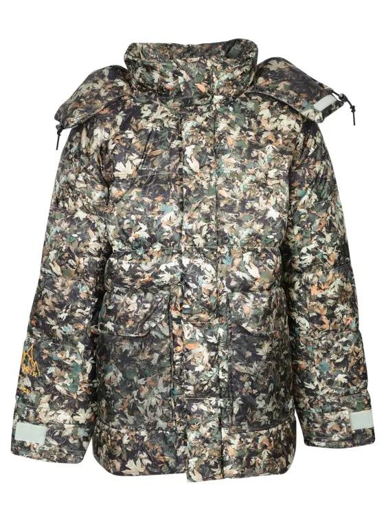 The North Face - Leaf Print Parka - Größe M - green