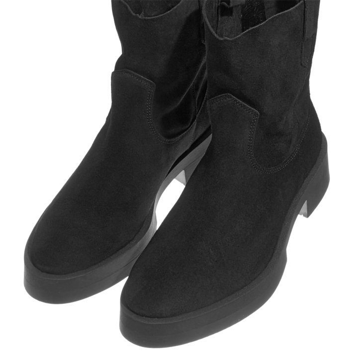 Steve Madden Mina Black Suede Ankle Boot