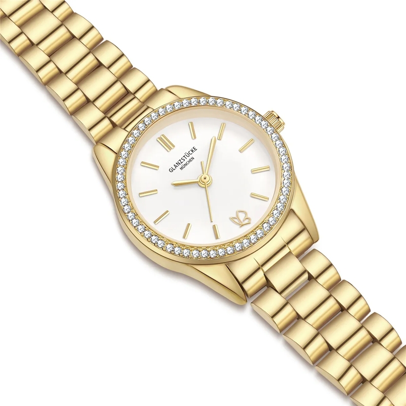 Glanzstücke München Automatikuhr Damen Armbanduhr Edelstahl gold(Image 6)