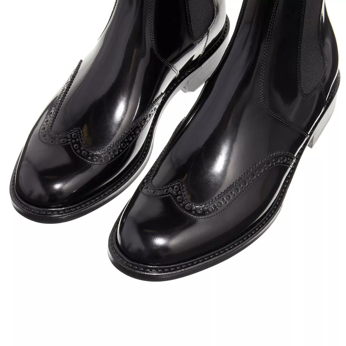 Saint Laurent Patent Leather Ankle Boots Black | Chelsea Boots