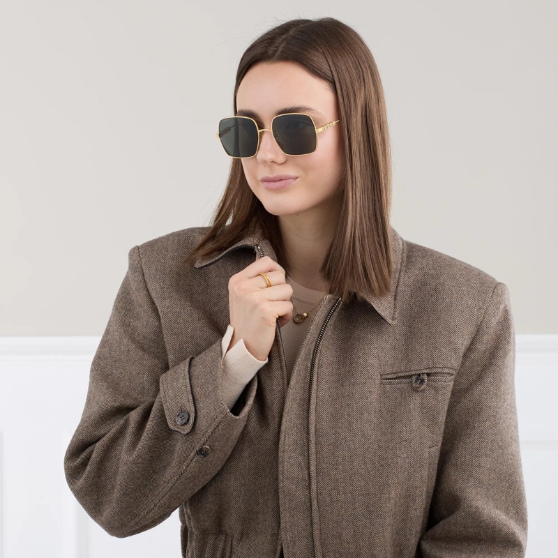 Gucci Sonnenbrille GG1434S GOLD-GOLD-GREY (Image 2)