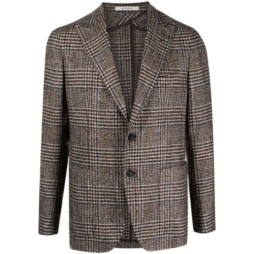 Tagliatore Single-Breasted Blazer Brown 