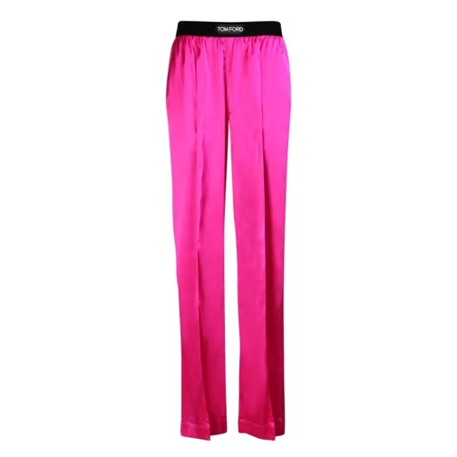 Tom Ford Silk Pj Pants Pink Byxor