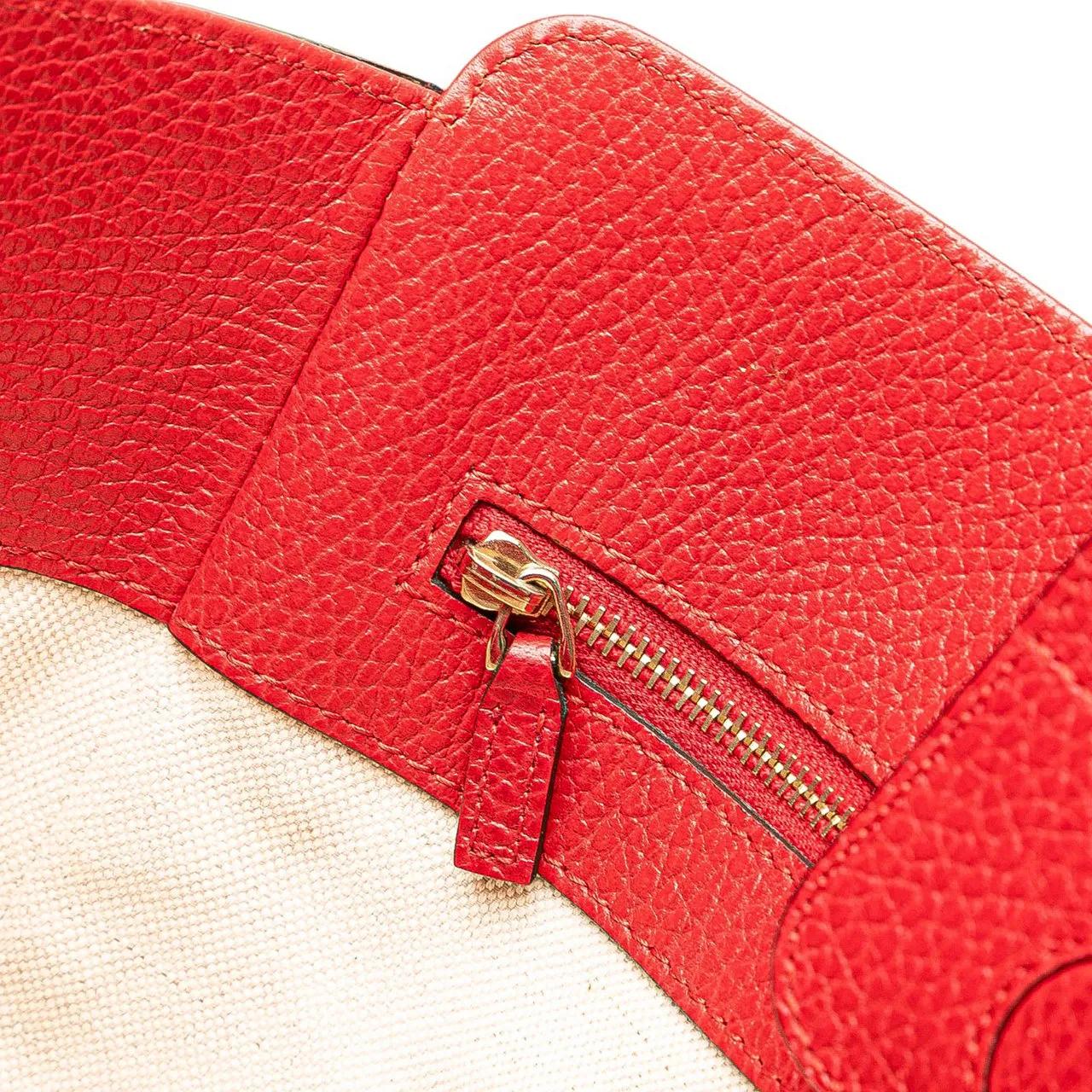 Thumbnail - Gucci Shopper - Medium Dollar Calfskin Swing Tote - Gr. unisize - in Rot - für Damen