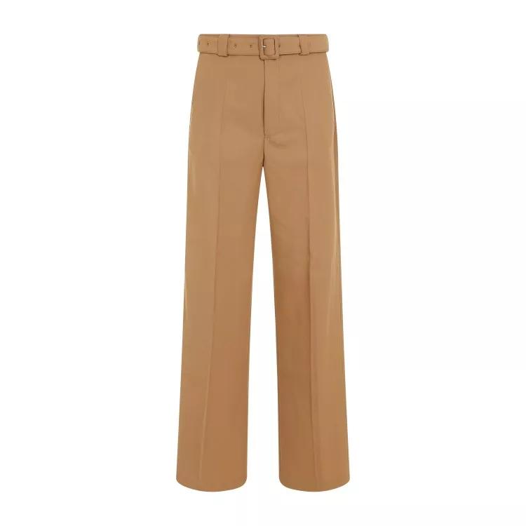 Dries Van Noten - Paulson Camel Polyester Pants - Größe 50 - brown