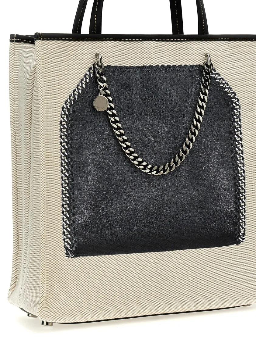 Stella Mccartney Shoppers & Totes 'Trompe L'oeil Print On' Shopping Bag in beige