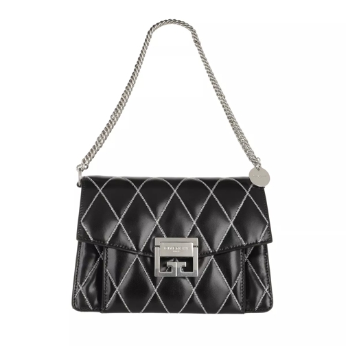 Givenchy Small GV3 Bag Diamond Quilted Leather Black Satchel