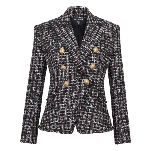 Balmain Blazer Tweed Blazer Black