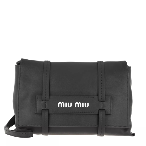 Miu Miu Grace Lux Shoulder Bag Leather Black Crossbody Bag