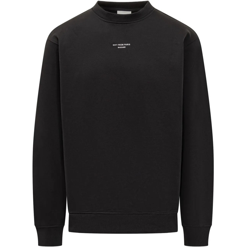 Drôle De Monsieur  Felpa Logo Minimal schwarz