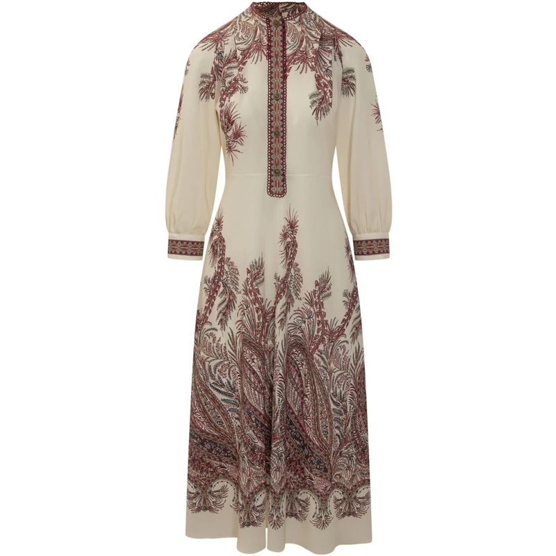 Etro Maxikleid Etro Abito Midi Paisley mehrfarbig