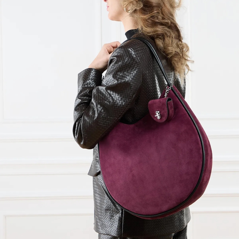 Marc Jacobs Hobo Bag The Dual Hobo Large Plum(Image 3)