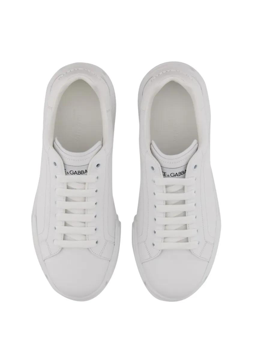Thumbnail - Dolce&Gabbana Low-Top Sneaker - "Portfino" Sneakers - Gr. 40 (EU) - in Weiß - für Damen