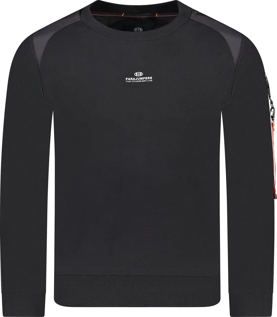 Thumbnail - Parajumpers - Sabre Basic Black Sweatshirt Black - Größe M - schwarz