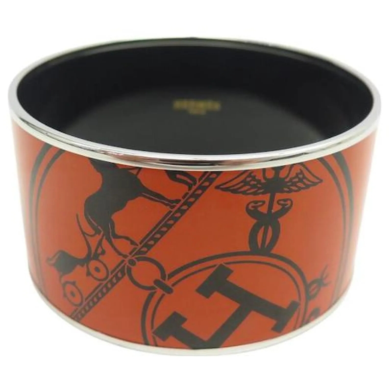 Hermès Armband HERMES ARMBAND EMAIL XL EX LIBRIS LOGO IN ORANGE E orange