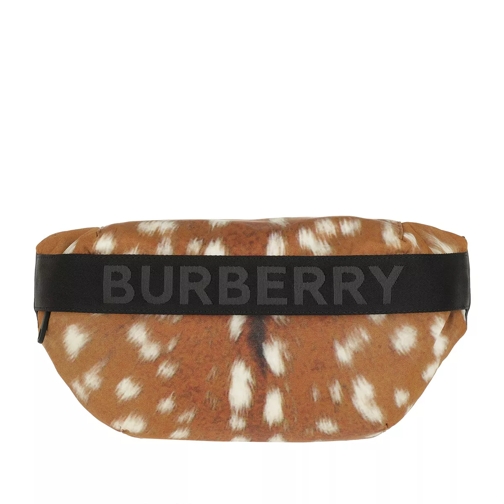 Burberry Medium Deer Print Nylon Bum Bag Honey Cross body-väskor